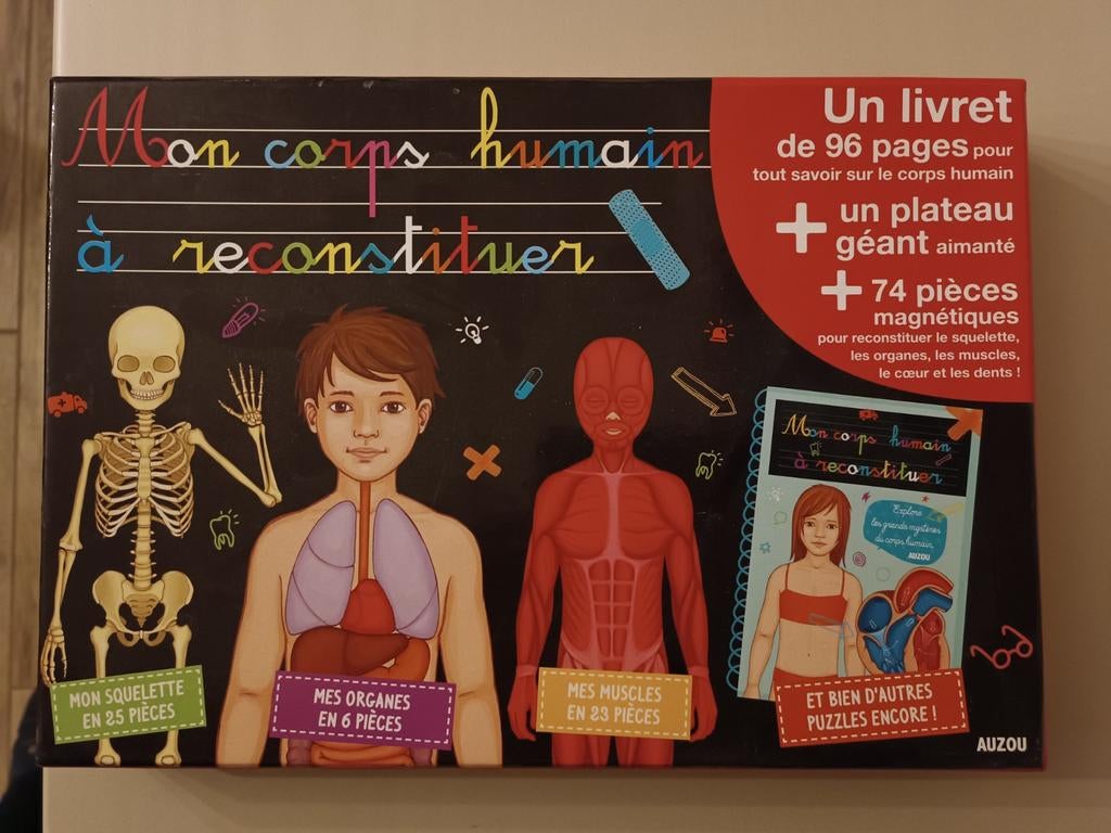 Jeu de société ''Mon corps humain à reconstituer", Enfants & Bébés, Enlèvement ou Envoi, Utilisé