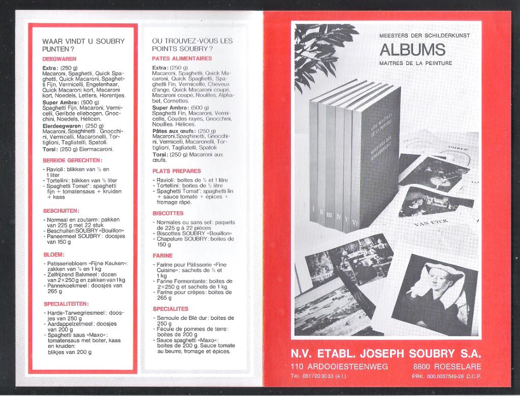 SOUBRY  FOLDER  ALBUMS  OD 604, Ophalen of Verzenden