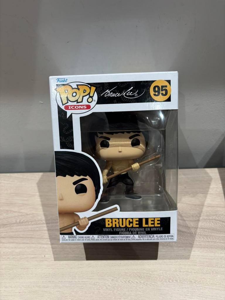 Funko Pop! Icons #95 – Bruce Lee met nunchaku | Mint, Ophalen of Verzenden, Zo goed als nieuw