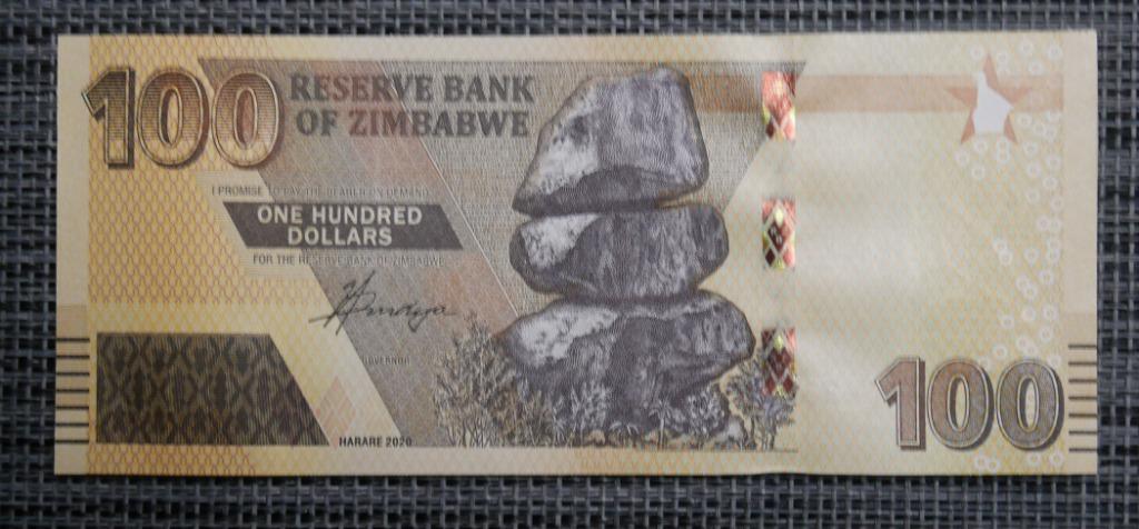Bankbiljet 100 Dollars Zimbabwe 2020 UNC, Ophalen of Verzenden, Setje