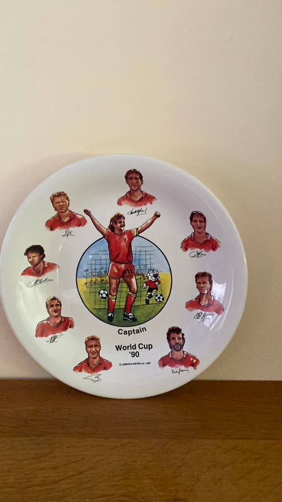 Oude rode duivelsplaat van het WK 1990