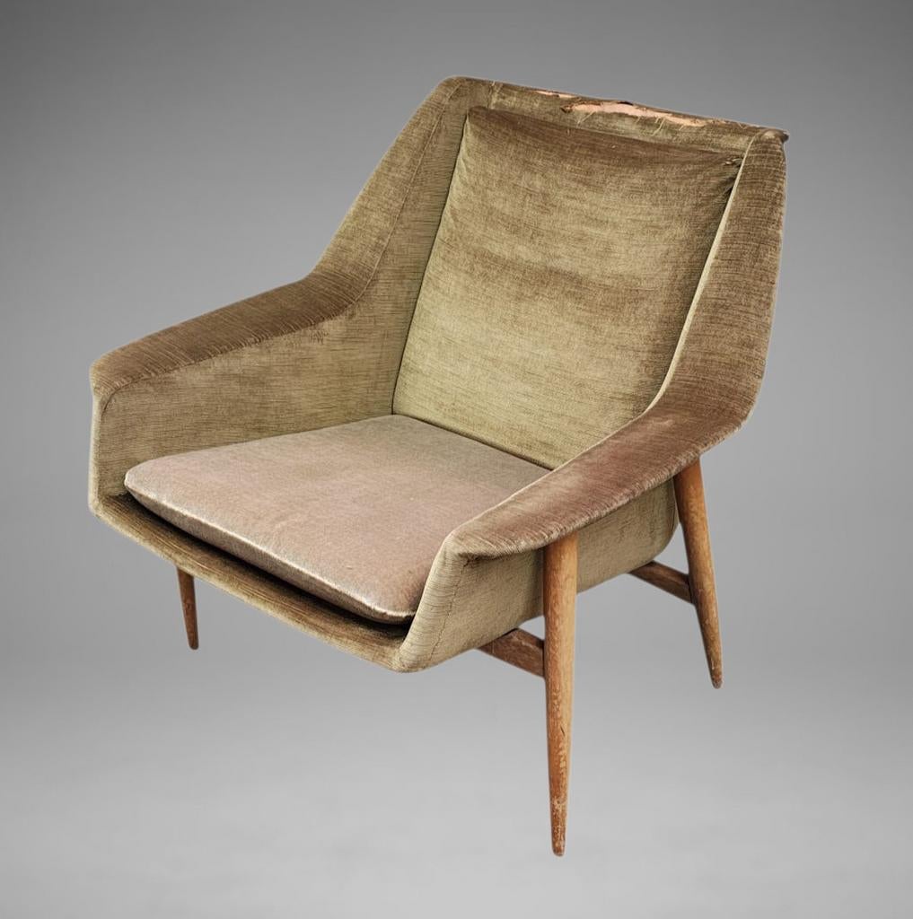 Fauteuil Lounge Vintage Walter Knoll mod 854 années 1950's, Enlèvement