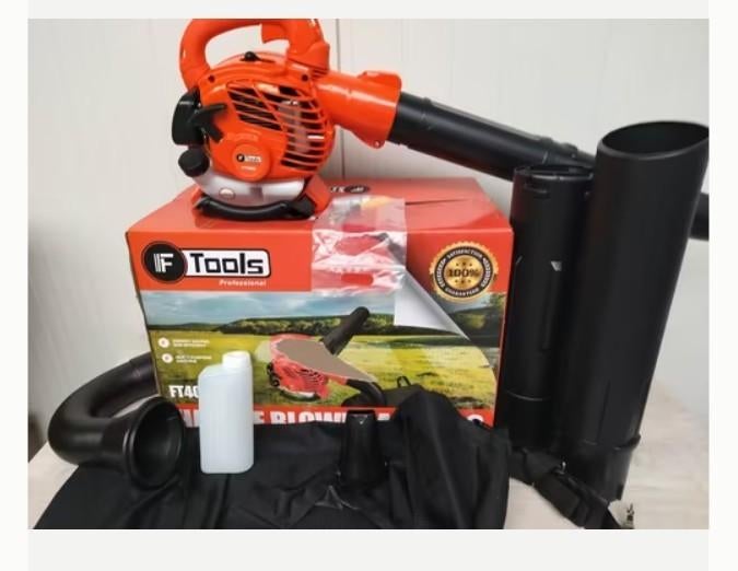 F-tools bladblazer - zuiger met opvangzak 25,4CC. Nieuw!!, Neuf, Porté à la main, Enlèvement, Essence
