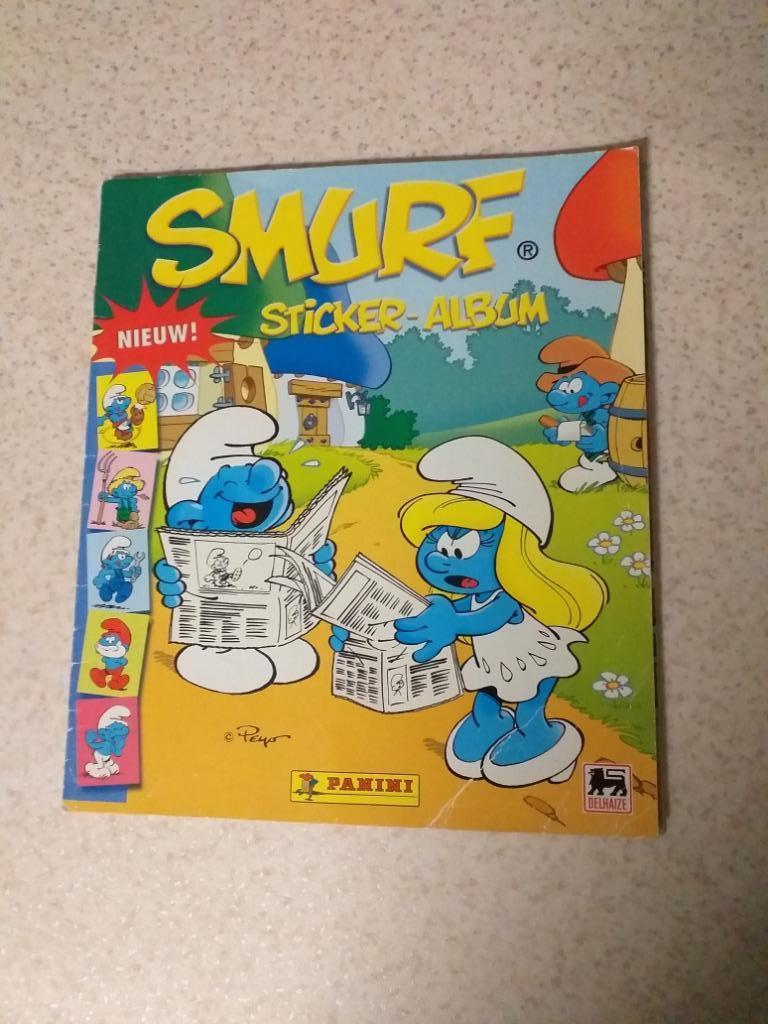 PANINI" SMURFEN STICKER - ALBUM", Verzamelen, Stickers, Ophalen of Verzenden, Gebruikt, Strip of Tekenfilm