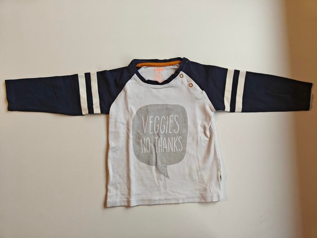 T-shirt lange mouwen maatje 80, Ophalen of Verzenden, Zo goed als nieuw, Hema, Jongetje