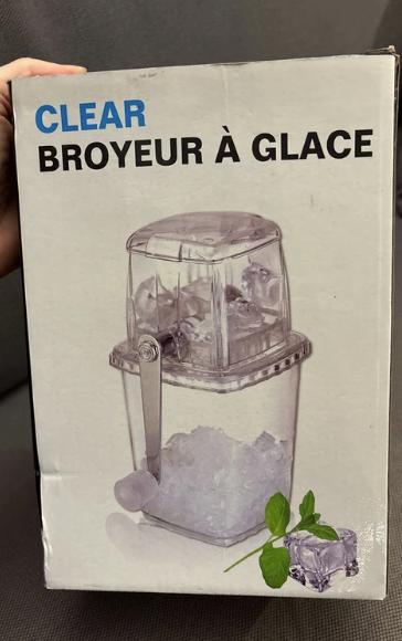 Broyeur à glace / glaçons / glace pillée, Electroménager, Machines à glace, Utilisé, Enlèvement ou Envoi