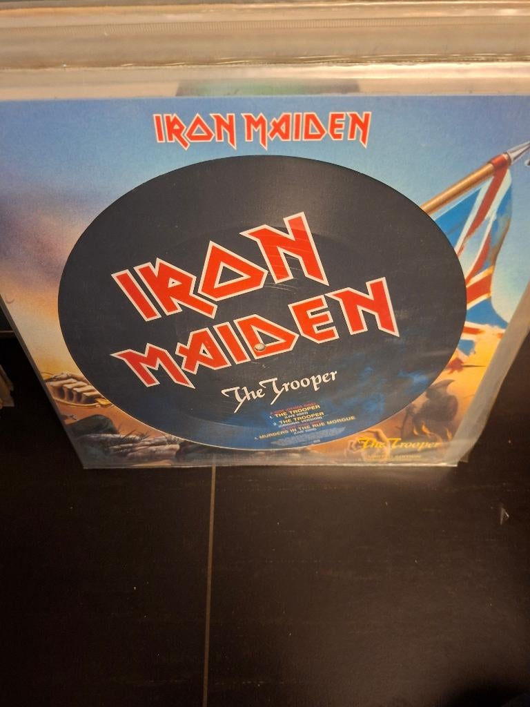 12" - iron maiden - the trooper - picture disc - vak 7, Enlèvement ou Envoi, Comme neuf