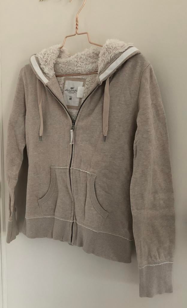 hoodie sweater vest H&M medium M, Maat 38/40 (M), H&M, Beige, Ophalen of Verzenden