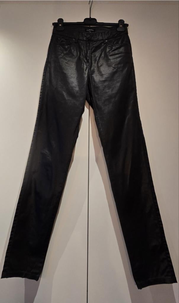 Nieuwe CAROLL jeans, ledereffect, zwart, maat 36, Kleding | Dames, CAROLL, Ophalen of Verzenden, Nieuw, Zwart