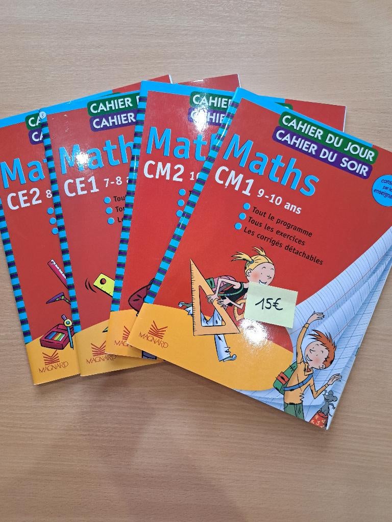 Cahier du jour /soir Math - Manuel scolaire math, Enlèvement, Comme neuf, Primaire, Mathématiques A