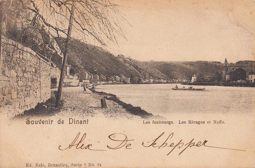 1900 - BELGIQUE - Dinant, Neffe : Faubourgs & Rivages, Envoi, Avant 1920, Affranchie, Namur