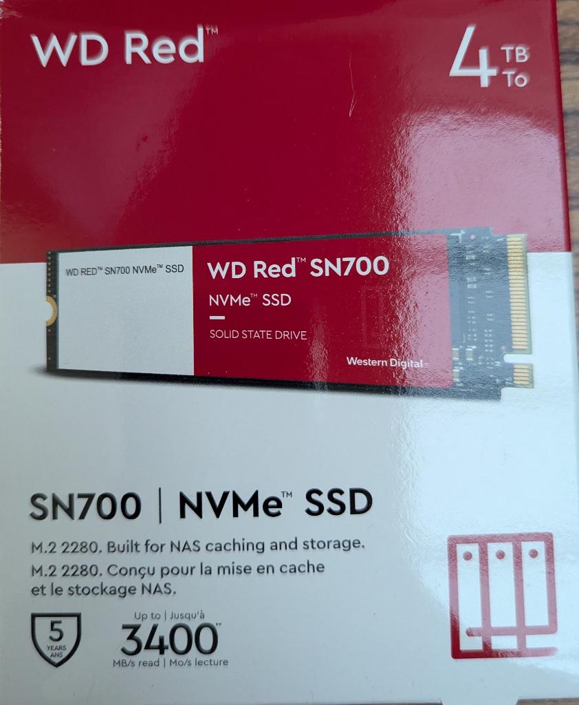 WD Red SN700 4TB - SSD M2 NVME - NIEUW (2 stuks), Intern, Server, SSD, Nieuw
