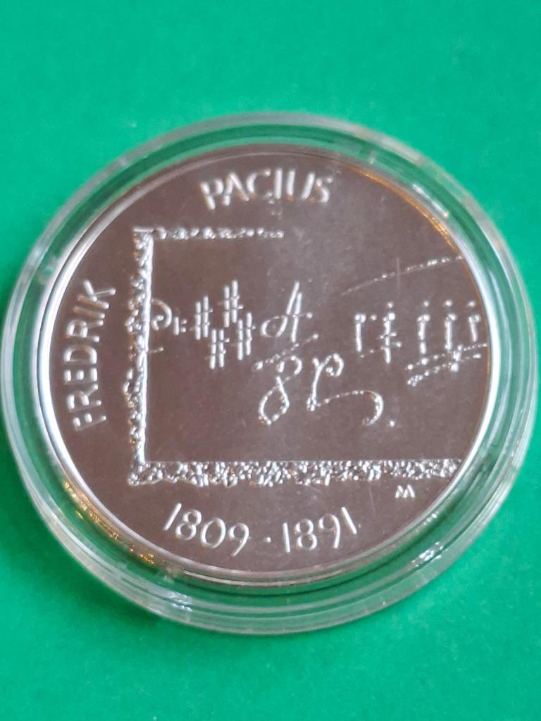 2009 Finland 10 euro in zilver Fredrik Pacius, Postzegels en Munten, Munten | Europa | Euromunten, Verzenden, Finland, Geboorte of Huwelijk