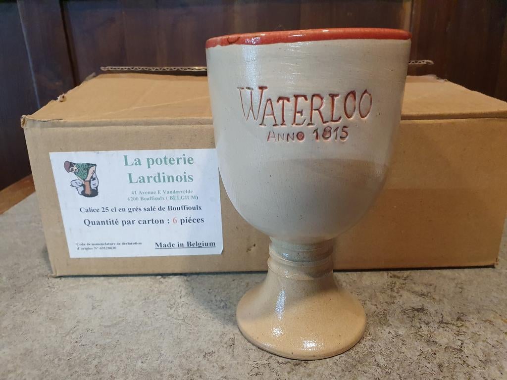 Waterloo potten  6 stuks voor €12.00, Verzamelen, Biermerken, Ophalen