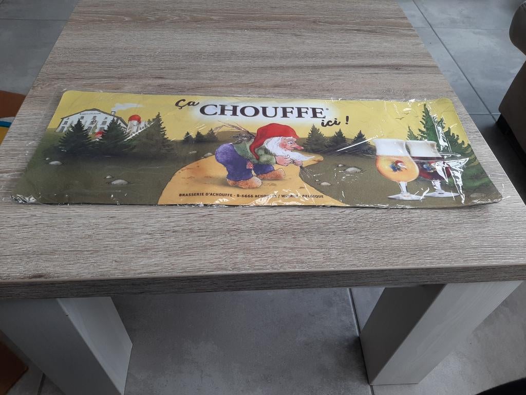 La chouffe toogmat, Verzamelen, Biermerken, Ophalen of Verzenden, Nieuw, Reclamebord, Plaat of Schild