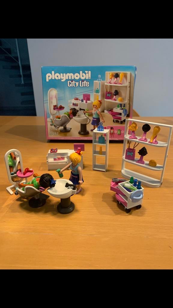 Playmobil city life 5487 kapsalon, Kinderen en Baby's, Speelgoed | Playmobil, Ophalen, Zo goed als nieuw