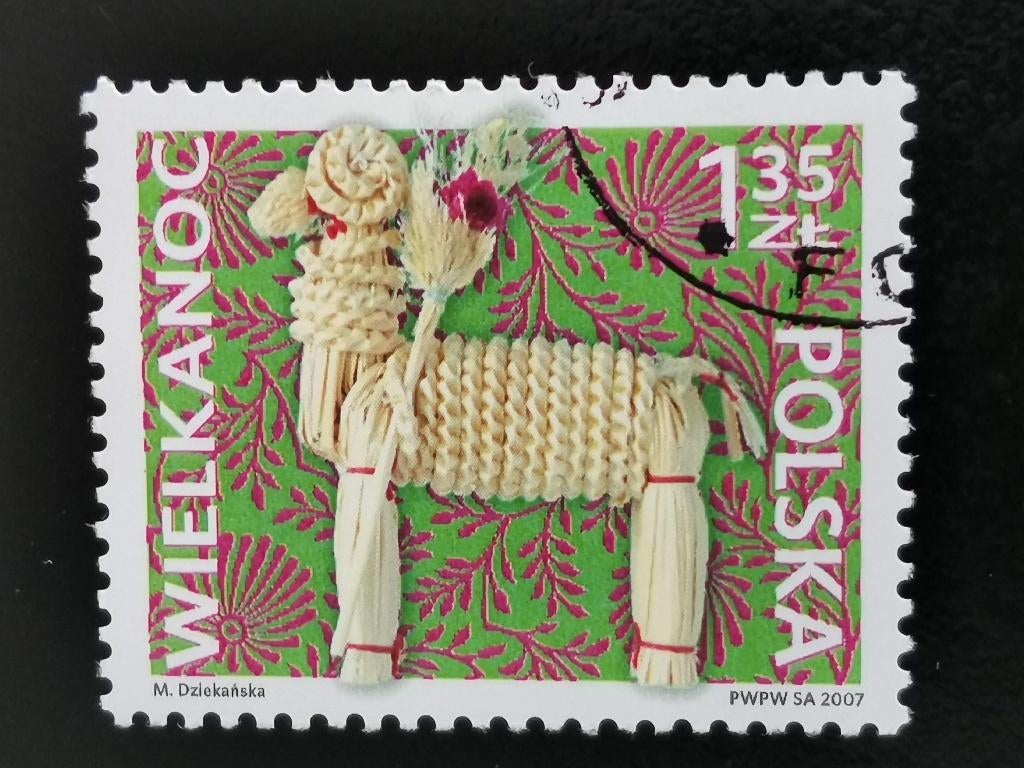 Pologne 2007 - Pâques, agneau de Pâques, Enlèvement ou Envoi, Pologne, Affranchi