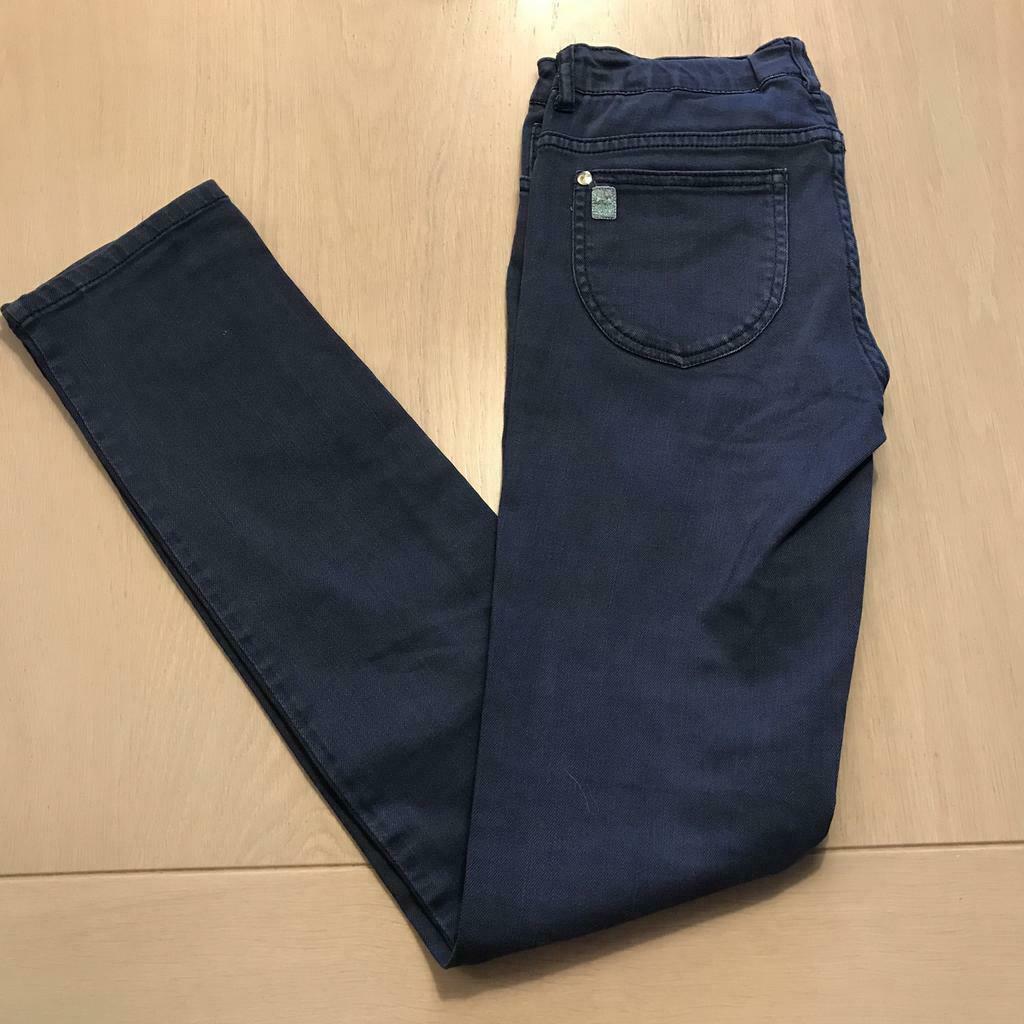 Effen donkerblauwe broek - CKS - 14, Kinderen en Baby's, Kinderkleding | Maat 164, Broek, Gebruikt, Meisje, Ophalen of Verzenden