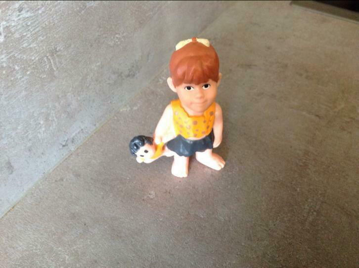 Vintage figuurtje flintstone pebbles 8 cm, Ophalen of Verzenden, Gebruikt