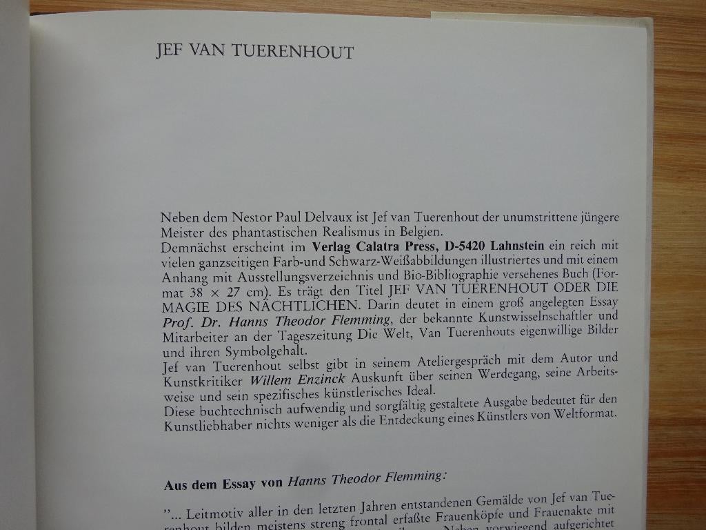 Jef Van Tuerenhout, Poseidon Press, 1985, Knokke,, Peinture et dessin, Enlèvement ou Envoi, Comme neuf, Enzinck