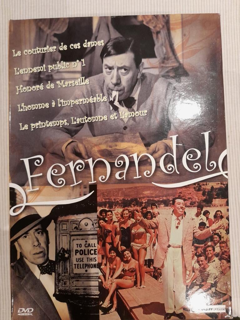 Fernandel 5 dvd box, Enlèvement ou Envoi, Comme neuf, 1940 à 1960, Comédie