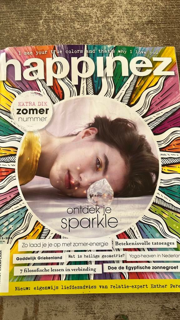 Magazine Happinez -ontdek je sparkle, Ophalen of Verzenden, Zo goed als nieuw