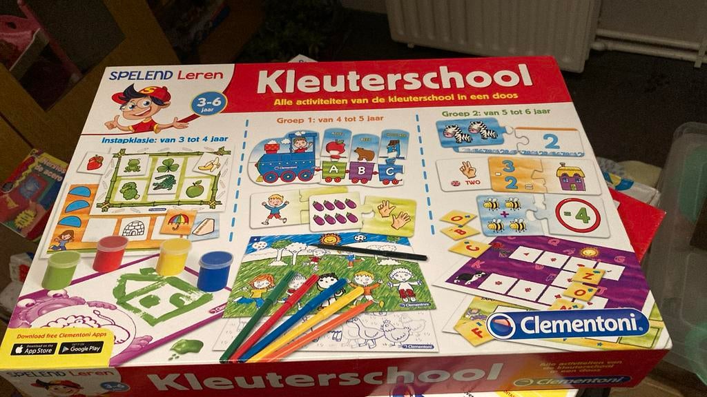 Nieuw niet gebruikt spelend leren in de kleuterschool, Ophalen, Zo goed als nieuw
