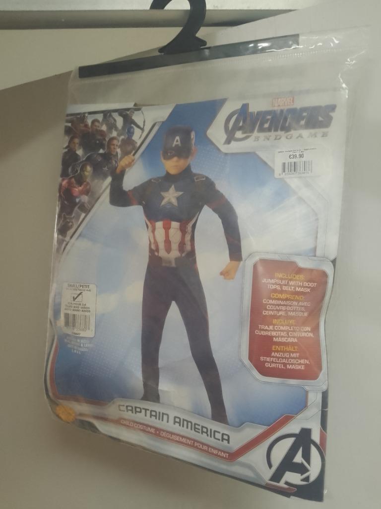 verkleedkostuum 3 a 4 jaar captain America marvel avengers, Kinderen en Baby's, Carnavalskleding en Verkleedspullen, Ophalen of Verzenden