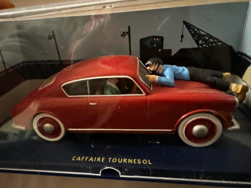Kuifje auto 1:43 de lancia aurelia uit zaak zonnebloem, Ophalen of Verzenden, Kuifje, Zo goed als nieuw