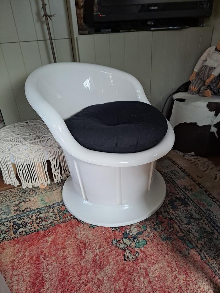 Opbergzetel met kussen,  vintage ikea, popptorp, Huis en Inrichting, Ophalen
