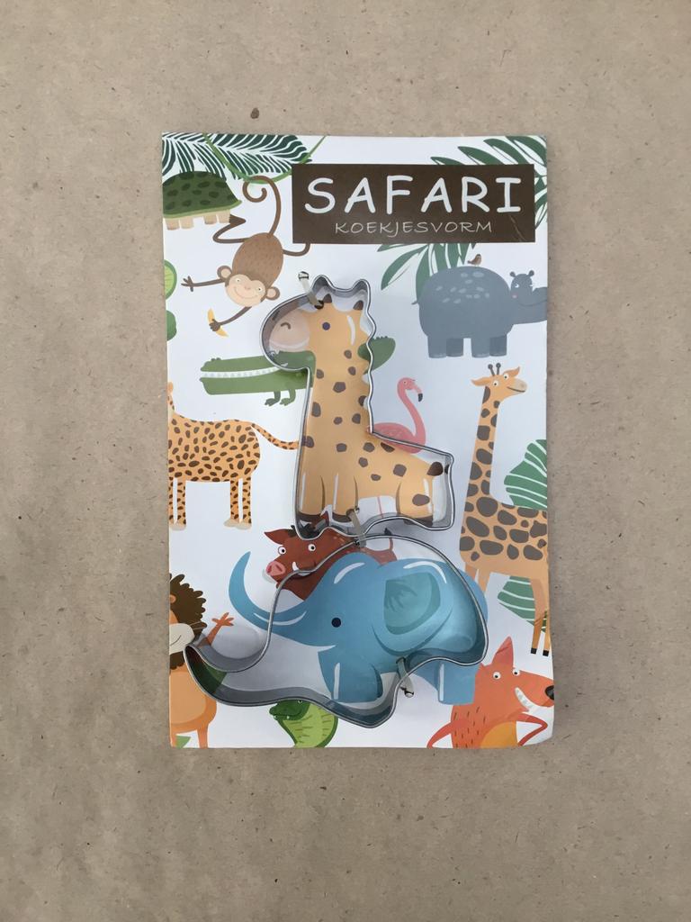 Twee Safari koekjesvormen giraf en olifant nieuw, Ophalen of Verzenden, Nieuw