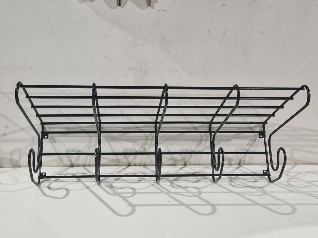 Ikea Fran geplastificeerde wandkapstok zwart, Huis en Inrichting, Ophalen of Verzenden, Gebruikt, Metaal, Wandkapstok