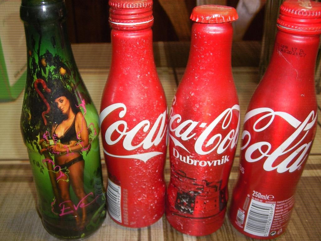 coca cola flesjes, Ophalen of Verzenden, Zo goed als nieuw, Gebruiksvoorwerp