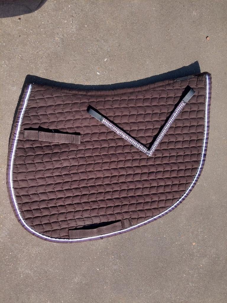 Eskadron zadeldek turf cotton met frontriem, Dieren en Toebehoren, Ophalen of Verzenden, Gebruikt