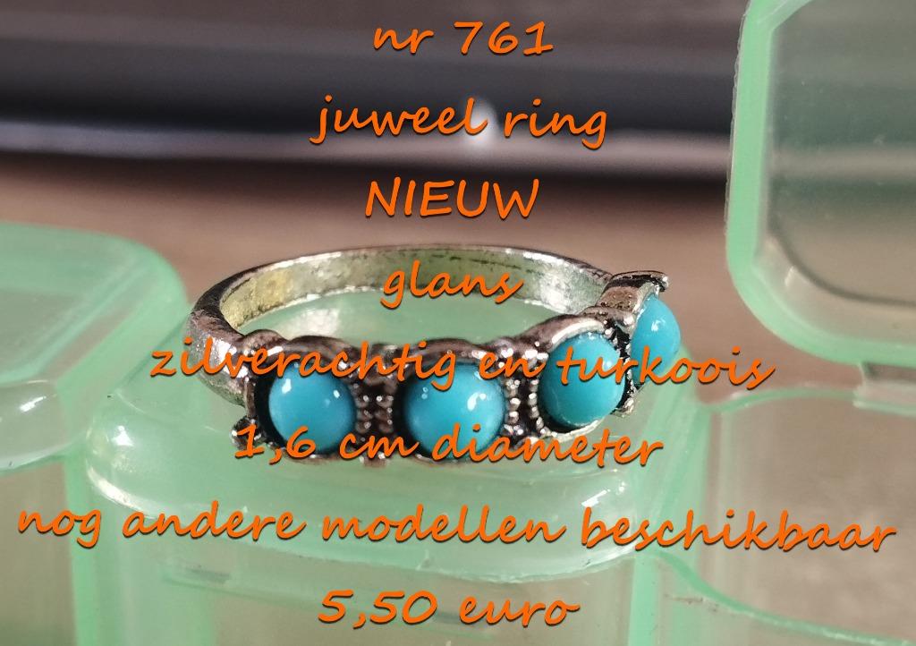 761. Juweel : ring , NIEUW , verzending inbegrepen, Overige materialen, Nieuw, 17 tot 18, Dame of Heer