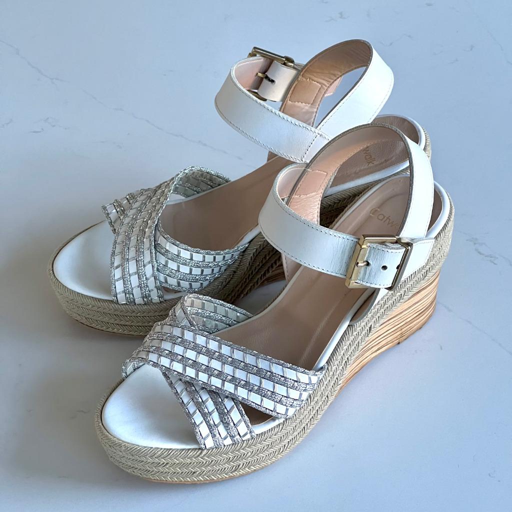 mt 38 Sandalen Catwalk leer, Enlèvement ou Envoi, Comme neuf, Catwalk, Sandales et Mûles