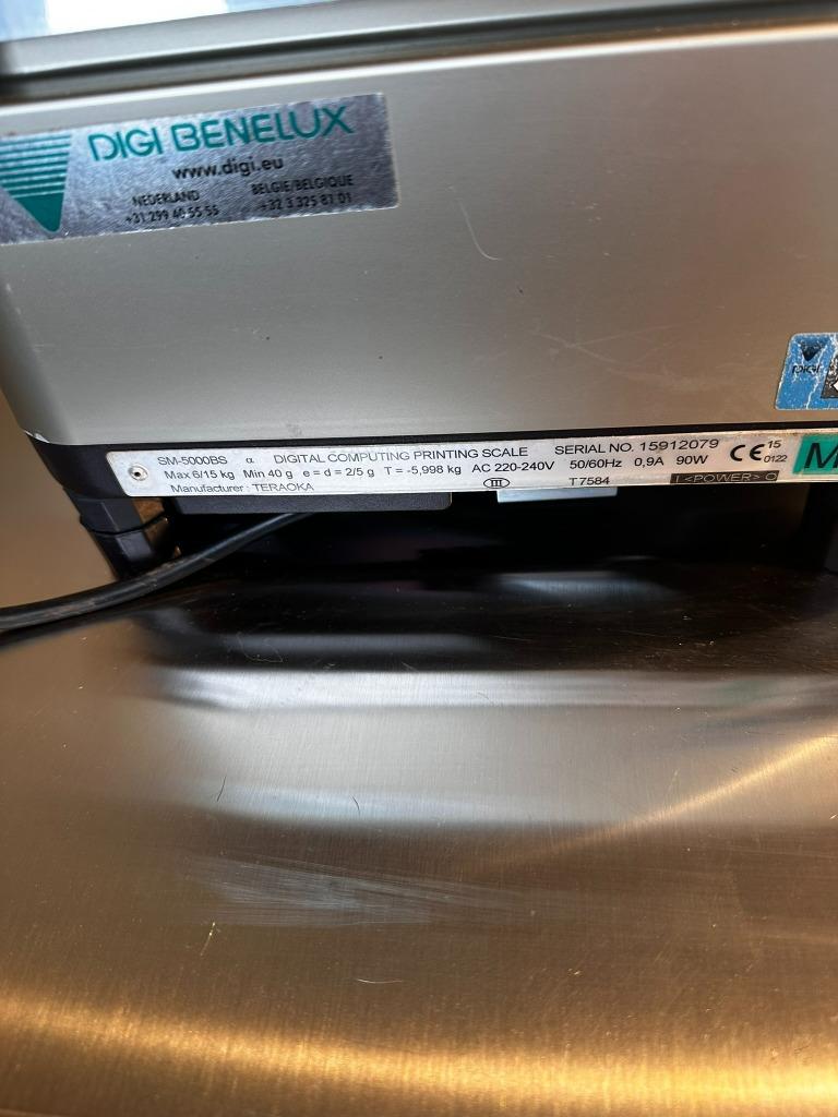 Digi SM-5500BS SM5500BS Weegschaal Winkelweegschaal Max. 15, Enlèvement ou Envoi, Utilisé, Autres types