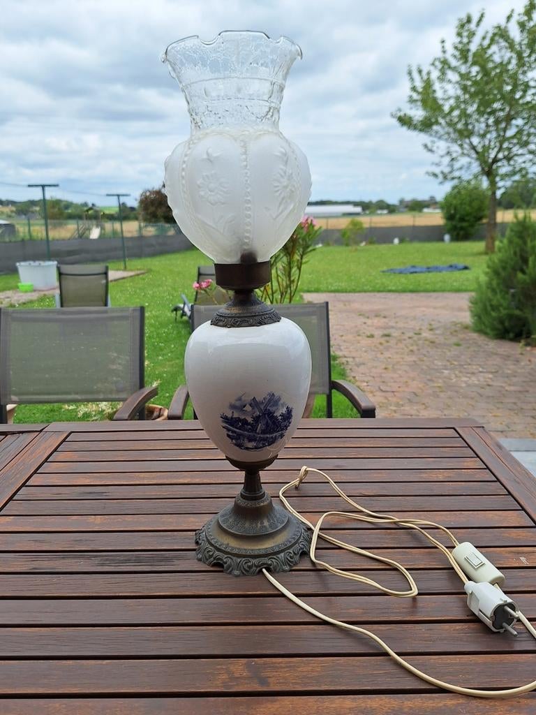 Oude Delftse olielamp, Ophalen of Verzenden