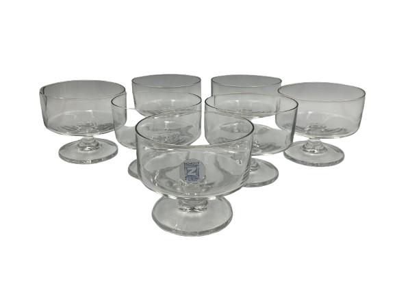 7 Kristallen Dessert-/Coupeglazen (Schott Zwiesel), Antiek en Kunst, Antiek | Glaswerk en Kristal, Ophalen of Verzenden