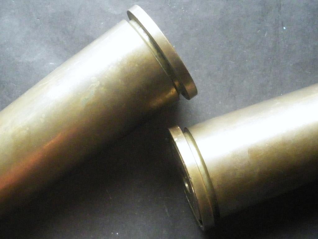 Douilles MK 2 homogènes, massives de canon 40 mm AAA Bofors, Verzenden, Landmacht, Hulzen of Bodemvondsten