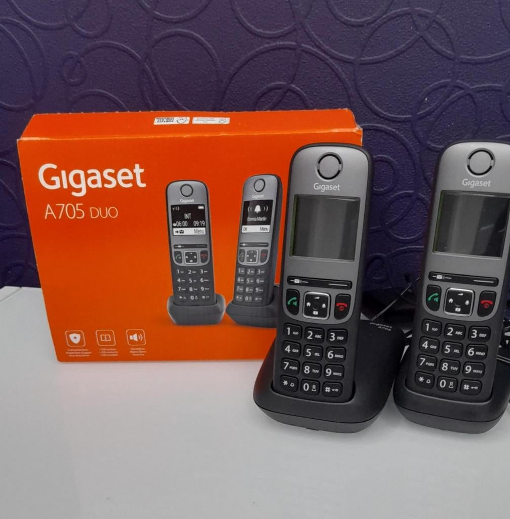 Téléphones sans fil Gigaset A705 Duo Neuf, Télécoms, Enlèvement