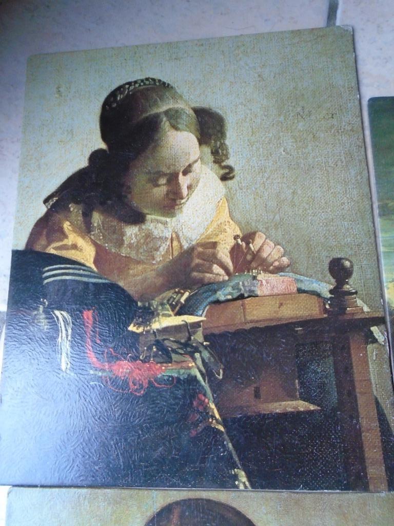 KARTONNEN STEUNPLAATJES „DELHAIZE” SCHILDERIJENCOLLECTIE, Ophalen of Verzenden