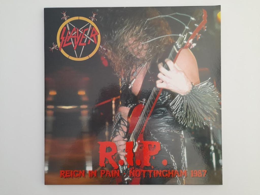 Slayer Reign in Pain 1987 Nottingham mispress grey marbled, Enlèvement ou Envoi, Comme neuf