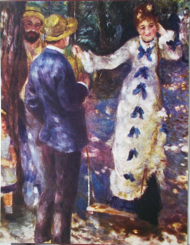 Poster "De Schommel" Pierre-Auguste Renoir, Verzenden, Zo goed als nieuw, Rechthoekig Staand