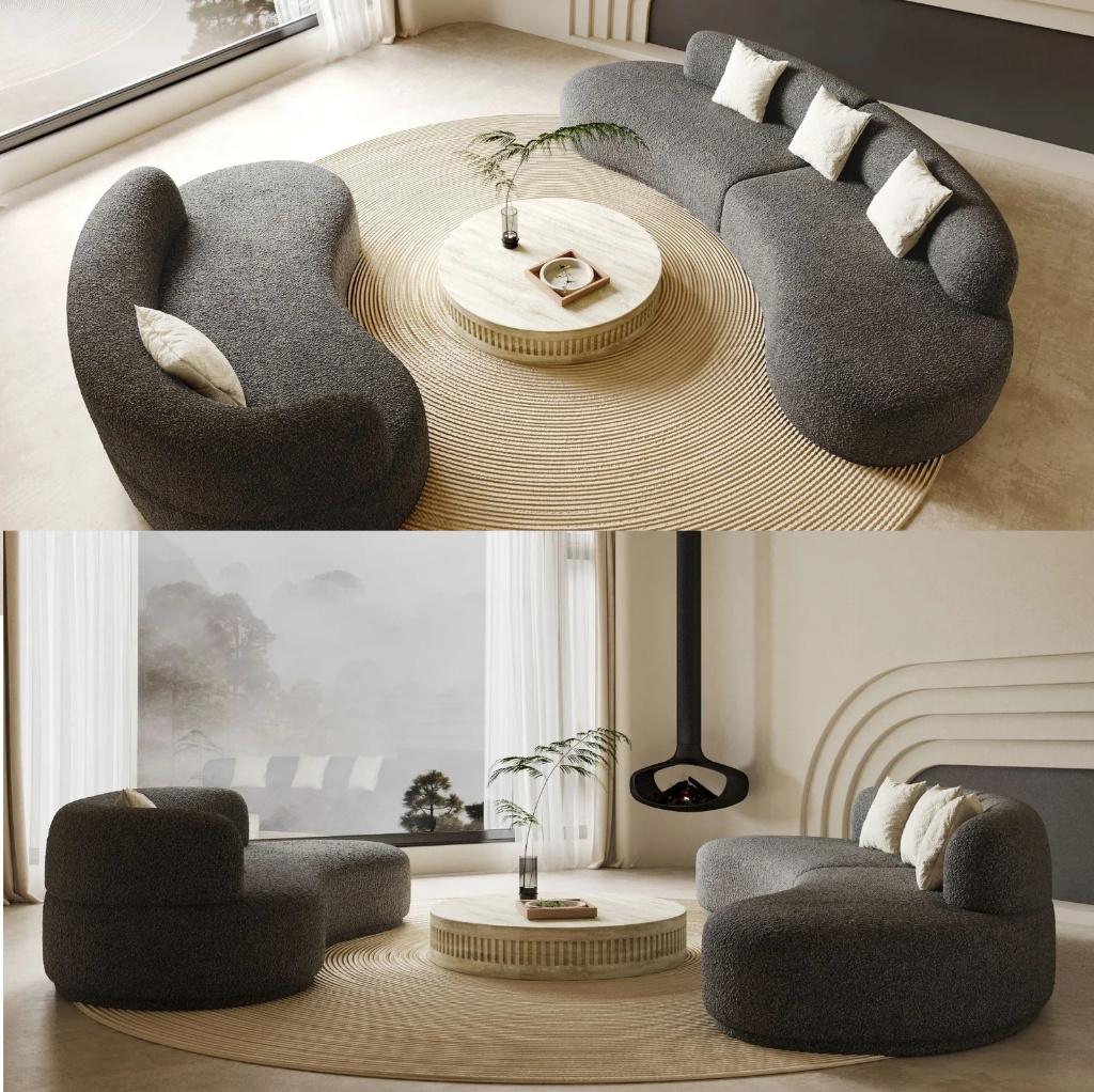 💥PROMO💥Ensemble de 2 canapés Design noirs Produits Neufs, Maison & Meubles, Canapés | Salons, Neuf, Banc droit, Quatre personnes ou plus