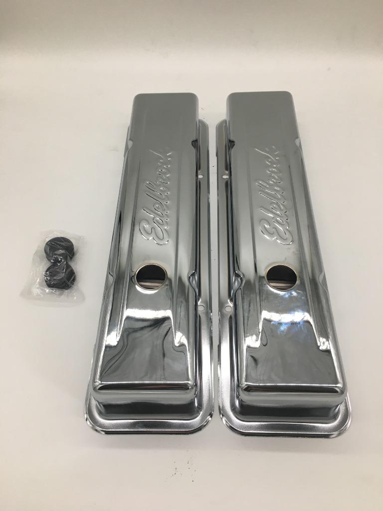 Te koop Kleppendeksel edelbrock (chroom) chevrolet c10 k10, Ophalen of Verzenden, Nieuw, Chevrolet