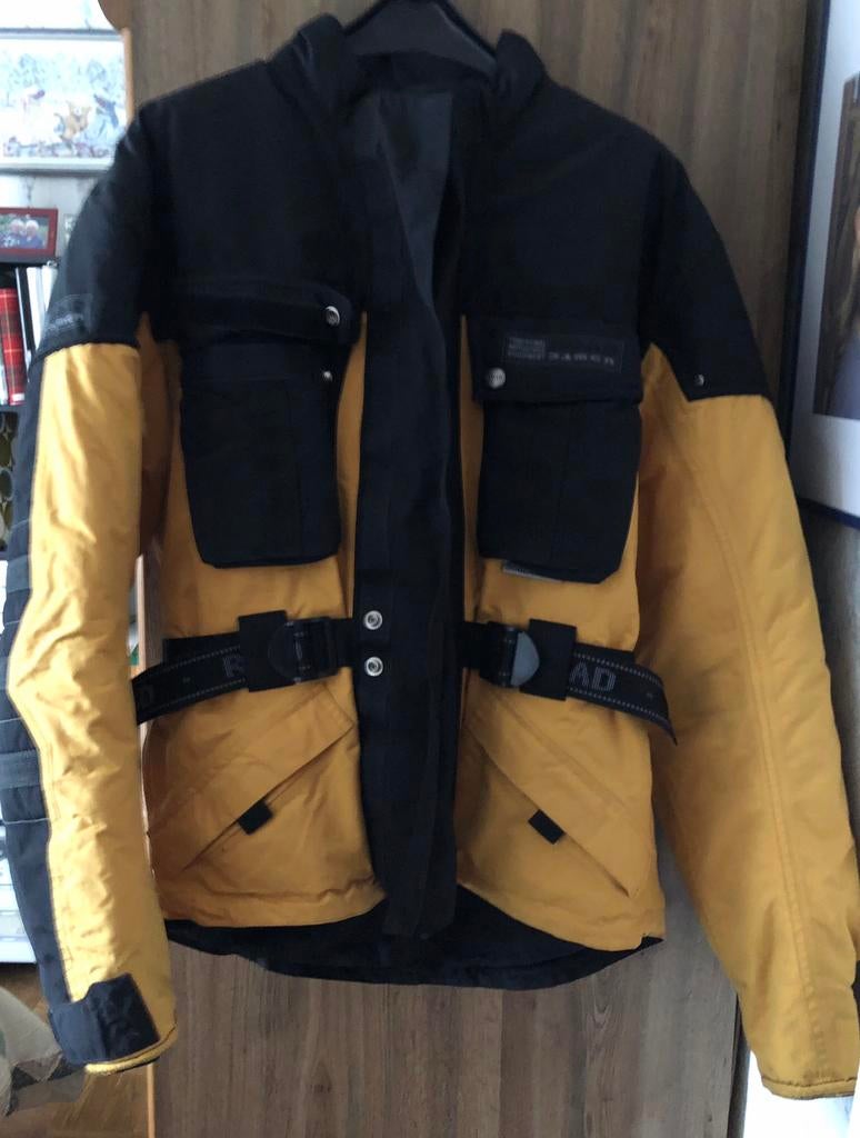 Motovest dames - M (zwart/geel), Motoren, Ophalen, Jas | textiel, DAMEN, Dames