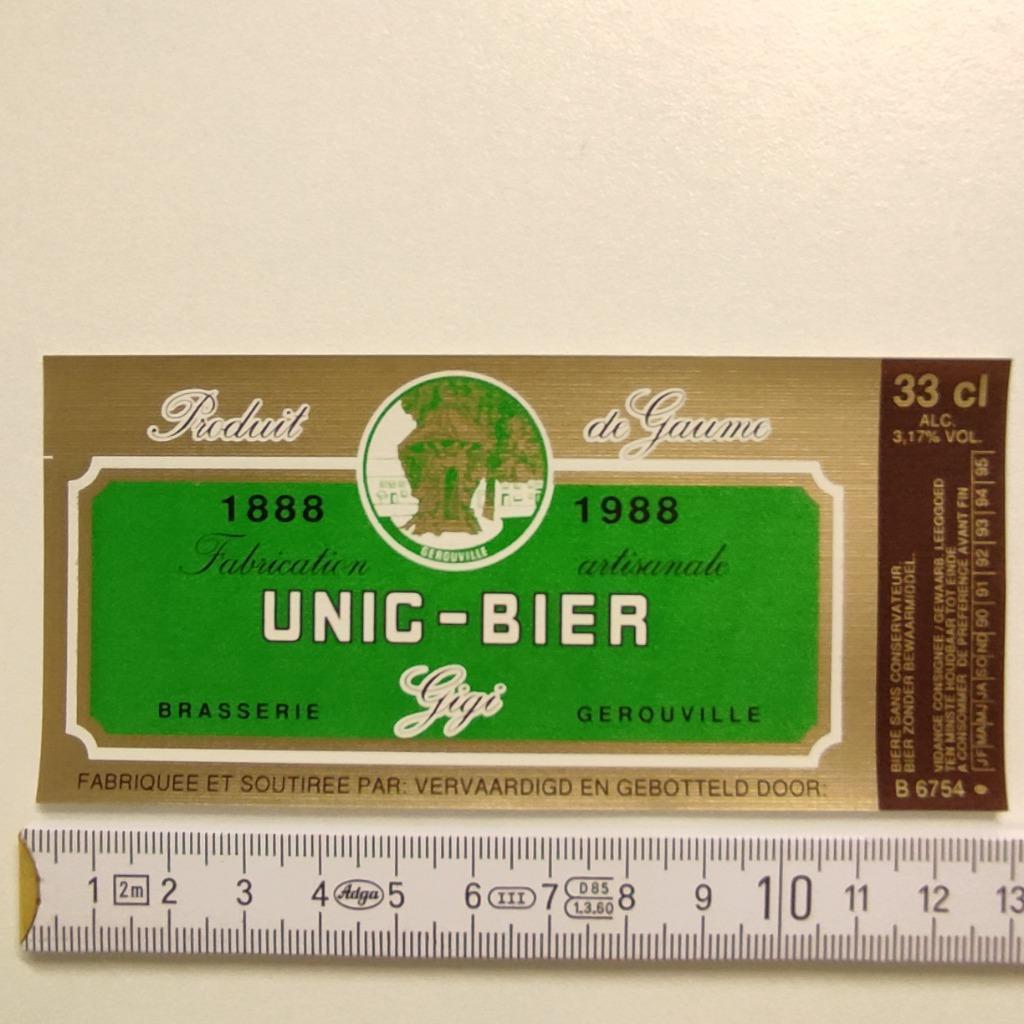 étiquette bière neuve Brasserie Gigi Gerouville, Enlèvement ou Envoi, Neuf