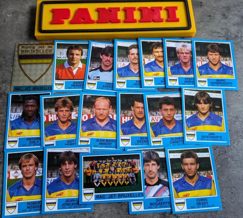 PANINI FOOTBALL 87 RAC.JETTE BRUX. 18 AUTOCOLLANTS 1987, Envoi, Neuf