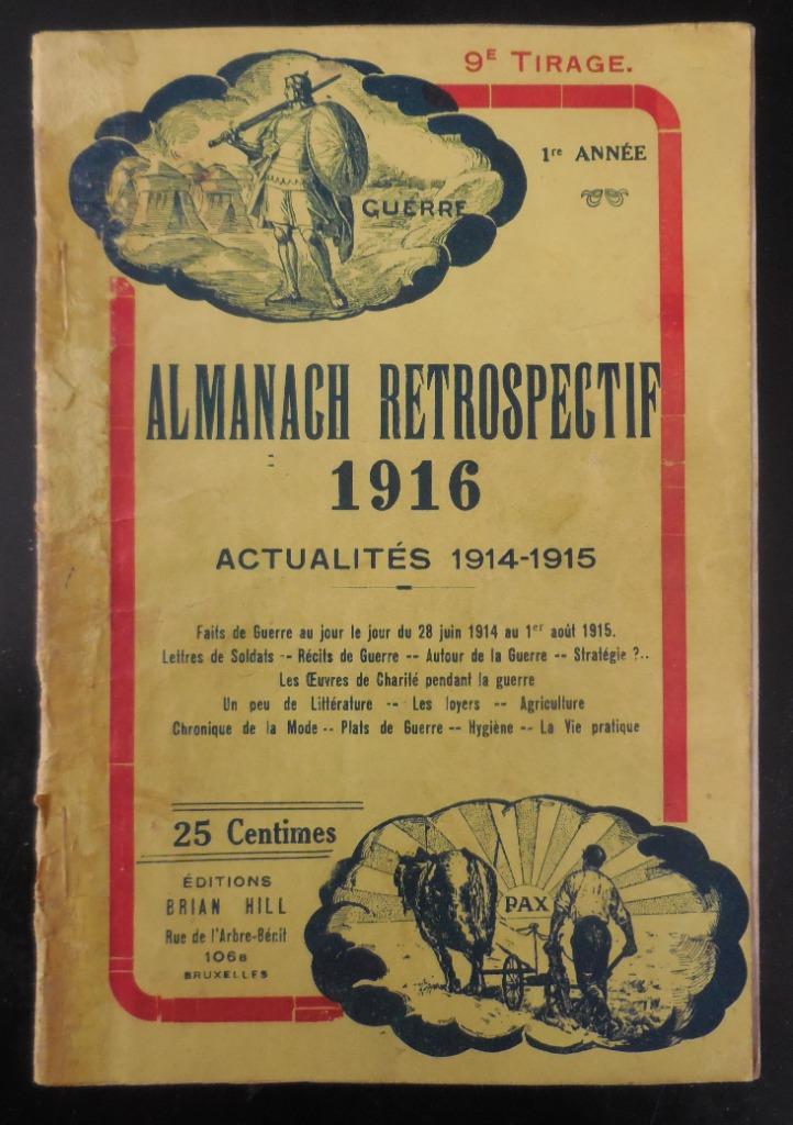 Almanach Retrospectif 1916, Ophalen of Verzenden, Gelezen